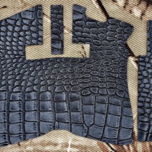 Black Gator Skin pattern rubber grip tape overlay