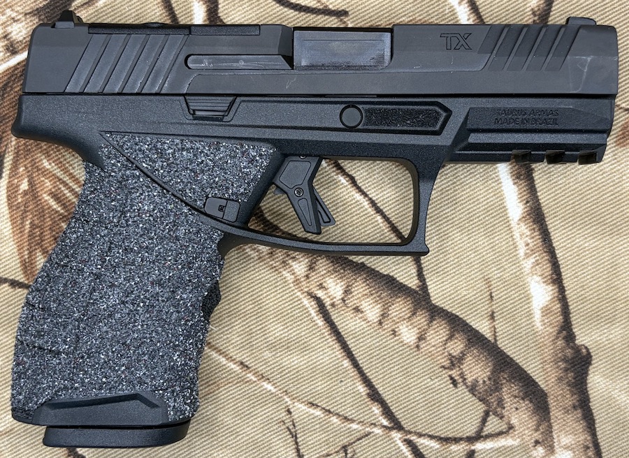 Tractiongrips rubber grip tape on Taurus TX9 Compact