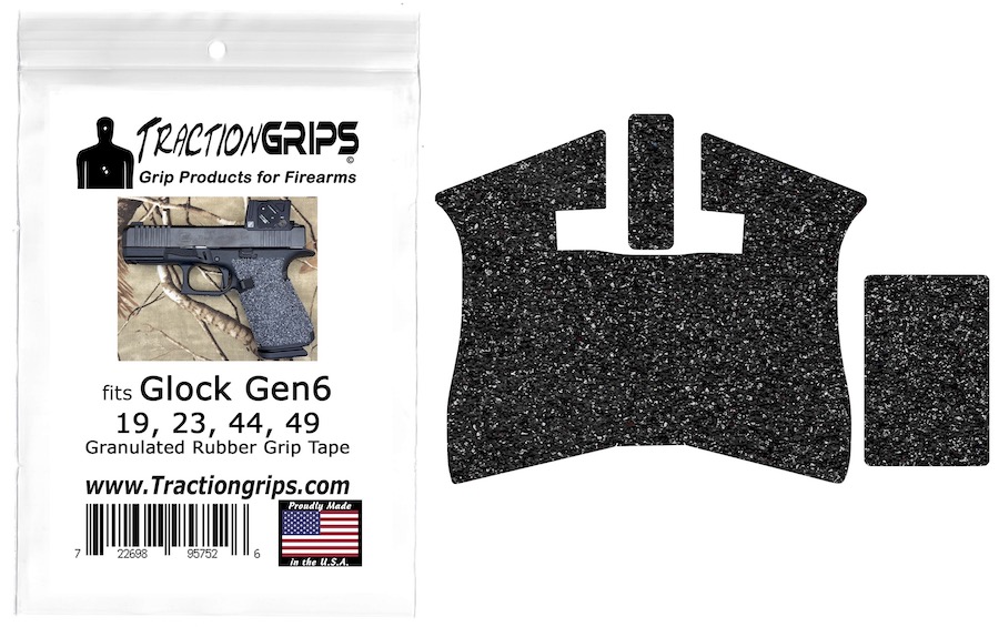 Tractiongrips granulated rubber grip tape for Glock 19 Gen6