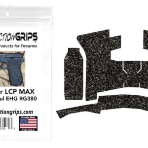 Granulated rubber grip tape for Ruger LCP Max with Magpul EHG RG380 module
