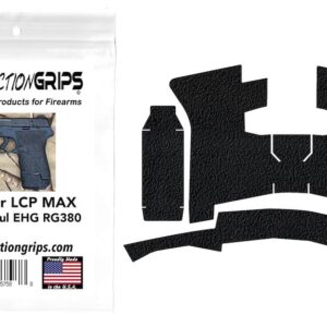 Tractiongrips embossed rubber grip tape for Ruger LCP Max with Magpul EHG RG380 module